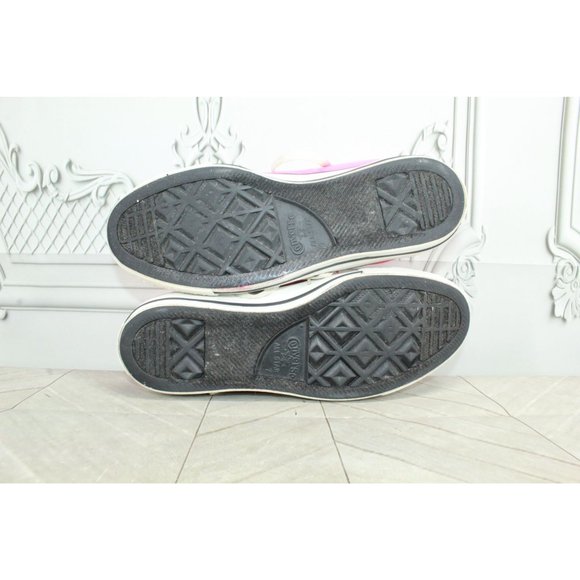 Converse Chuck Taylor Neon Pink Canvas Rubber Sole Hi Top Sneakers Size M 7 L 9 - Picture 7 of 8